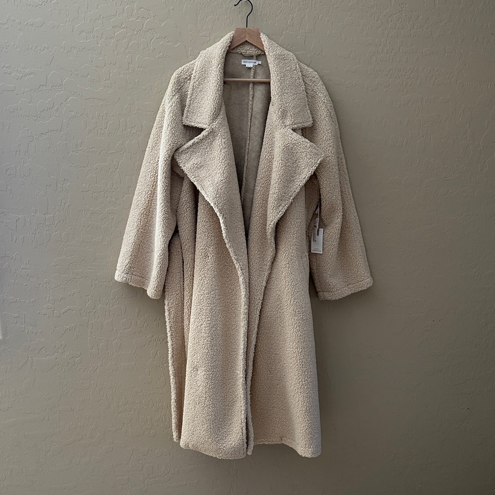 Good American Sherpa trench coat 2x/3x